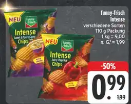 E-Center Funny-frisch intense sweet & spicy curry chips Angebot