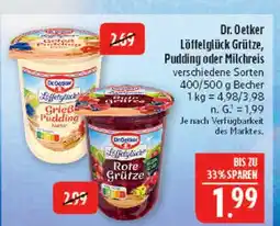 Marktkauf Dr. oetker löffelglück grütze Angebot