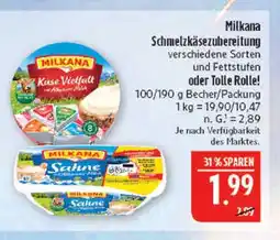 Marktkauf Milkana schmelzkäsezubereitung käse vielfalt Angebot