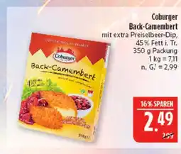 Marktkauf Coburger back-camembert Angebot