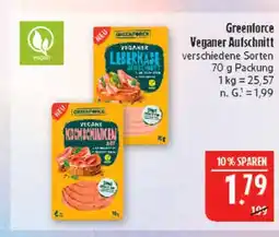 Marktkauf Greenforce veganer aufschnitt Angebot