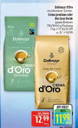 Marktkauf Dallmayr crema d'oro organic Angebot