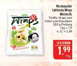 Marktkauf Mestemacher california wraps weizen xl Angebot