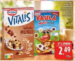 Marktkauf Dr. oetker vitalis schoko müsli klassisch Angebot