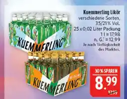 Marktkauf Kuemmerling likör 35% vol Angebot