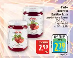 Marktkauf D'arbo naturrein konfitüre extra Angebot