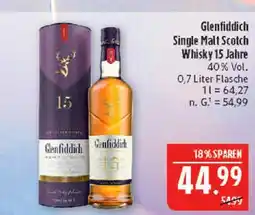 Marktkauf Glenfiddich single malt scotch whisky 15 jahre Angebot
