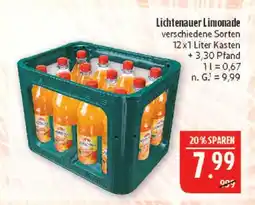 Marktkauf Lichtenauer limonade Angebot