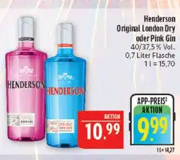 Marktkauf Henderson original london dry gin Angebot