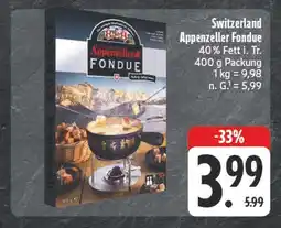 Edeka Switzerland appenzeller fondue Angebot