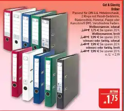 Marktkauf Gut & günstig ordner wolkenmarmor, schmal Angebot