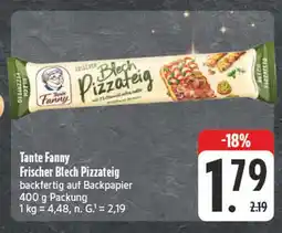 Edeka Tante fanny frischer blech pizzateig Angebot