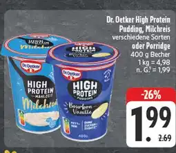 Edeka Dr. oetker high protein pudding bourbon-vanille Angebot