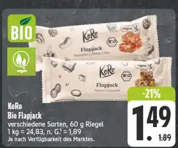 Edeka Koro bio flapjack Angebot