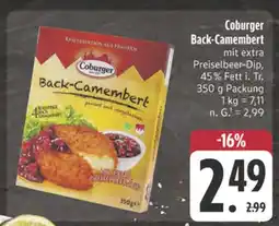 Edeka Coburger back-camembert Angebot