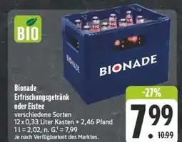 Edeka Bionade erfrischungsgetränk oder eistee Angebot