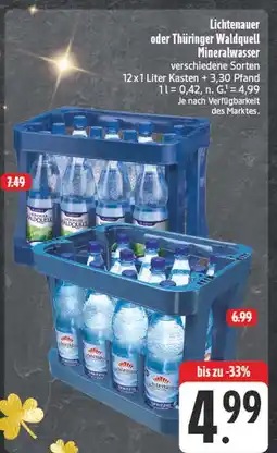 Edeka Lichtenauer mineralwasser Angebot