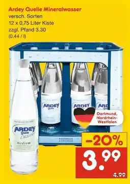 Netto Marken-Discount Ardey quelle mineralwasser Angebot