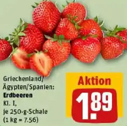 REWE Erdbeeren Angebot
