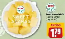 REWE REWE to go Sweet Ananas Würfel Angebot