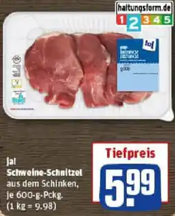 REWE ja! Schweine-Schnitzel Angebot