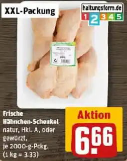 REWE Frische Hähnchen-Schenkel Angebot
