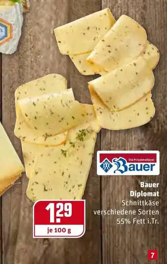 REWE Bauer Diplomat 100g Angebot