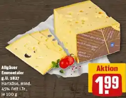 REWE Allgäuer Emmentaler g.U. 1827 Angebot