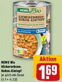 REWE REWE Bio Kichererbsen Kokos-Eintopf Angebot