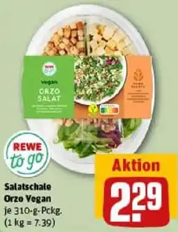 REWE REWE to go Salatschale Orzo Vegan Angebot