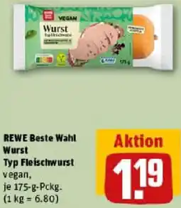 REWE REWE Beste Wahl Wurst Typ Fleischwurst Angebot