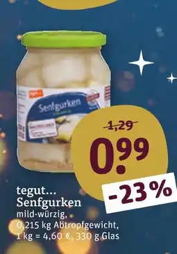 tegut Tegut... senfgurken Angebot