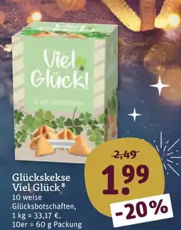 tegut Glückskekse viel glück Angebot