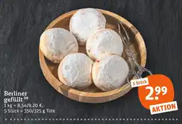 tegut Berliner gefüllt Angebot