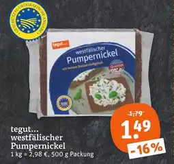 tegut Tegut... westfälischer pumpernickel Angebot