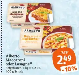 tegut Alberto lasagne bolognese Angebot