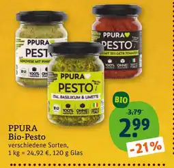 tegut Ppura bio-pesto genovese mit pinienkernen Angebot