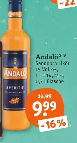 tegut Andalö sanddorn likör Angebot