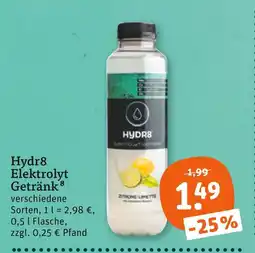 tegut Hydr8 elektrolyt getränk Angebot