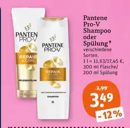 tegut Pantene pro-v shampoo Angebot