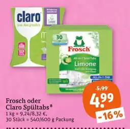 tegut Frosch all in 1 spül-tabs limone Angebot