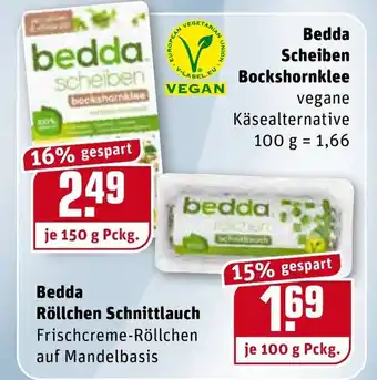 REWE Bedda Scheiben Bockshornklee oder Bedda Röllchen Schnittlauch Angebot