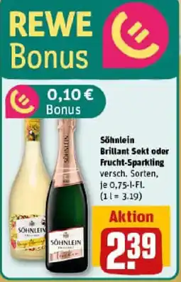 REWE Söhnlein Brillant Sekt oder Frucht-Sparkling Angebot