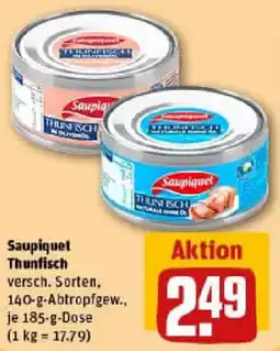 REWE Saupiquet Thunfisch Angebot