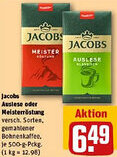 REWE Jacobs Auslese oder Meisterröstung Angebot
