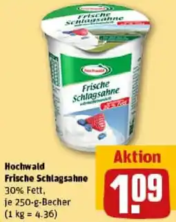 REWE Hochwald Frische Schlagsahne Angebot