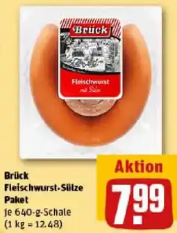 REWE Brück Fleischwurst-Sülze Paket Angebot