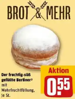 REWE Der fruchtig-süß gefüllte Berliner Angebot