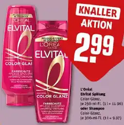 REWE L'Oréal Elvital Spülung oder Shampoo Angebot