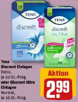 REWE Tena Discreet Einlagen oder Discreet Ultra Einlagen Angebot